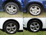 Before and After Wheel Clean